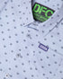 SALTY CREST GREY/BLACK PARTY SHIRT SHORT SLEEVE BUTTON UP  - YOUTH